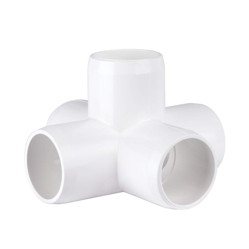 PVC- 5 way X -1Â½" (Furniture Grade White)